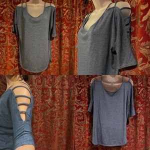 Cold Shoulder Dolman Top
